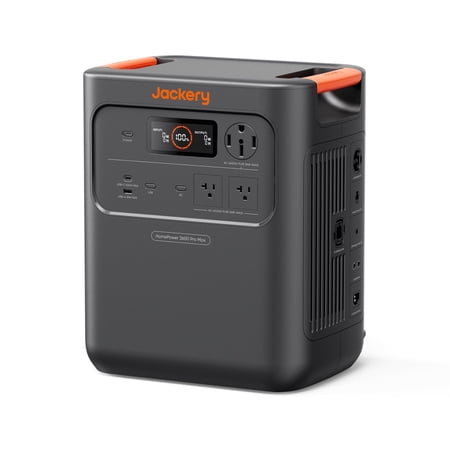 Jackery HomePower 3600 Pro Max Portable Power Station, 4000W 120V/240V AC Output, 3584Wh LFP Battery, Expandable to 21kWh, Essential Home Backup for Outages, Emergencies & RV (Solar Panel Optional)