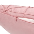 thumbnail image 6 of JWH Handmade Decorative Soft and Smooth Velvet Lumbar Pillow Covers for Sofa Bedding Decoration 18x18inch Rose Gold, 6 of 7