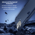 thumbnail image 5 of Entronix Heavy Duty Sleek Case for iPhone 16e, Shockproof AntiDrop Hybrid Protection, Blue, 5 of 5