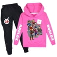 thumbnail image 5 of juego moda tendencia traje niños niñas Sudadera con capucha pantalones casuales dibujos animados niños ropa Casual regalos de cumpleaños, 5 of 5