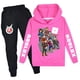 thumbnail image 5 of juego moda tendencia traje niños niñas Sudadera con capucha pantalones casuales dibujos animados niños ropa Casual regalos de cumpleaños, 5 of 5