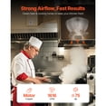 thumbnail image 4 of KFFKFF Commercial Kitchen Exhaust Fan, 1616 CFM Canopy Hood Ventilation System, 0.5HP 375W Direct Drive Unit for Food Trucks, Efficient and Quiet Operation, Suitable for Warehouses, 4 of 9