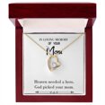 thumbnail image 1 of To Mom Remembrance Message God Picked Mom White Forever Necklace w Message Card, 1 of 8