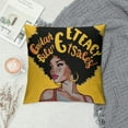 thumbnail image 2 of ONETECH Black Girl Graphic - Cover Melanin Afro Women Magic Throw Pillow Cover Black Girl Pride Gift Black Magic African Pillowcase Home Bedroom Living Room Decor Pillow Case Pillowcase, 2 of 5