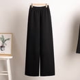 thumbnail image 4 of Women Fall 2 Piece Outfits Sweatsuits V-Neck Long Sleeve Sweatshirt Wide Leg Pants Tracksuit Lounge Sets, 4 of 8