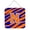 Blue Orange, variant on Letter N Initial Tiger Stripe - Blue Orange Aluminium Metal Wall Or Door Hanging Prints