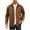 Brown, variant on Olyvenn Stylish Lightweight Corduroy Button Down Jacket for Men Long Sleeve Solid Work Shirts Shackets with Pocket Khaki 8
