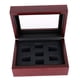 thumbnail image 4 of De Caja De Rojo Caja De Pendiente De Joyería Píldora Titular 7 agujeros, 4 of 9