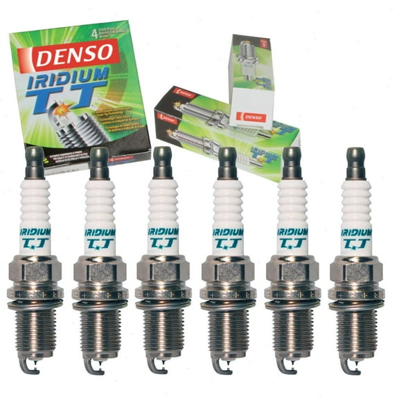 6 pc DENSO Iridium TT Spark Plugs compatible with Toyota 4Runner 4.0L V6 2014-2017