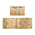 thumbnail image 2 of Wooowa Easter Family Theme Kitchen Rug Set, for Cute Bunny Egg Pattern Entrance Hallway Floor Mat Decor, 2 of 6