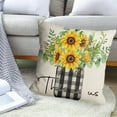 Bedding Pillow Covers 18x18 Inches Decorative Throw Pillow Covers Farmhouse Linen Cushion Case