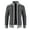 Dark Gray, variant on comerut Winter Coat Knit Plush Contrast Colors Patchwork Breathable Thicken Long Sleeves Plus Size Stand Collar Plush Warm Autumn Coat Winter Clothes