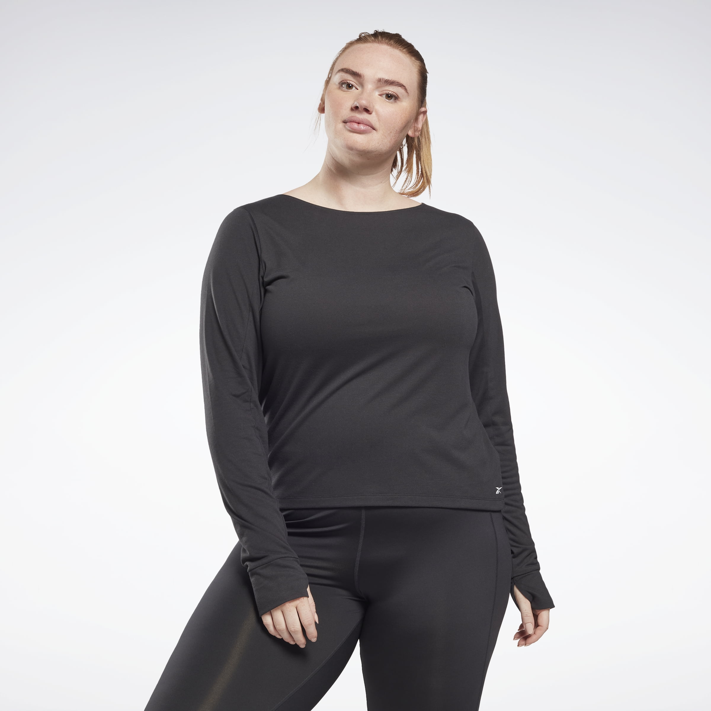 Reebok Women's Workout Ready Supremium Long Sleeve TShirt (Plus Size