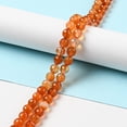 thumbnail image 2 of Natural Carnelian Beads Strands Faceted(128 Facets) Round 8mm Hole: 1mm about 45pcs/strand 14.96 inch(38cm), 2 of 4