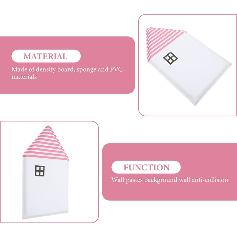 Hemoton Anti collision Wall Padding for Kids Bedroom Protection Wall Cushion Kids Room Wall Pad