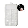 thumbnail image 3 of dianhelloya 100Pcs/Box Fake Nails Water Drop T-Shaped Short Round Square Head Ultra Thin DIY Transparent Artificial Nails False Nail Extension A, 3 of 8