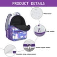 thumbnail image 4 of Waterproof Unicorn Backpack for Teens - Ergonomic School Bag with Rainbow Print, Breathable Padded Straps & Spinal Support Design, 4 of 5