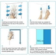 thumbnail image 3 of Idea4wall 3pcs Soothing Blue Calm Tones Fashion Style Wall Murals, Removable Self-Adhesive Stick Wallpaper Large Wall Stickers for Home Decorative, 72"x72", 3 of 5