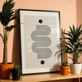 thumbnail image 4 of Mid Century Modern Objects No.1 - Mixed Media Geometric Minimalist Line Art Abstract Pattern Modern Art Black and White Black Framed Wall Art Print 16 x 24 inches, 4 of 12