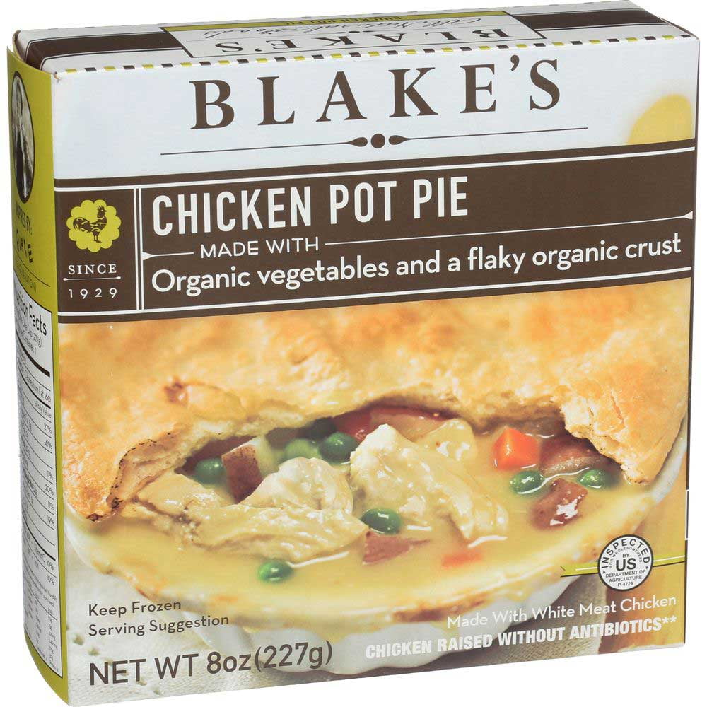 Blakes All Natural Organic Chicken Pot Pie, 8 Ounce -- 9 per case.