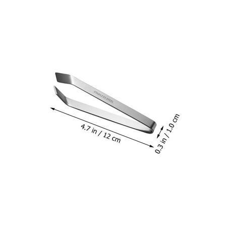 

3Pcs Fish Bone Tweezers Manual Precision Tweezers Feather Removal Tools (Silver)