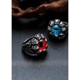 thumbnail image 2 of shiyou-Gothic Evil Eye Ring, Devil Dragon Eyeball Ring, Stainless Steel Skull Rings for Men, 2 of 4