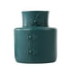 thumbnail image 2 of Jarrón decorativo de plástico esmaltado | Maceta de arreglos florales | Blanco Naranja Azul Marino | Plástico duradero 5.12" Acento de gabinete moderno | Exhibición de flores secas | Decoración de, 2 of 6