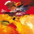 thumbnail image 3 of Magis, Pascal 12x12 Black Modern Framed Museum Art Print Titled - Jaune - Rouge, 3 of 5