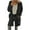 Black, variant on Womens Oversized Fuzzy Cardigan Casual Solid Color Button Down Knee Length Jacket Tops With Pockets Navy