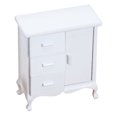 thumbnail image 1 of Mini Meuble Buffet Maison en Bois Blanc Bibliothèque Placard Bibliothèque, 1 of 6