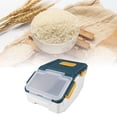thumbnail image 6 of YAHHU Airtight Rice & Grain Storage Bin – 11 lb, Deep Blue, Moisture‑Proof, Thick PP, Multi‑Functional Kitchen Container, 6 of 13