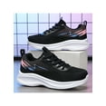 thumbnail image 5 of Frontwalk Womens Sneakers Knit Upper Running Shoe Sport Athletic Shoes Walking Comfort Trainers Women Fitness Workout Flats Black 8.5, 5 of 7