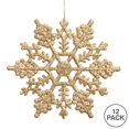 thumbnail image 2 of Vickerman M101630 8 in. Antiq Gold Glitt Snowflake 12-Pvc Box, 2 of 2