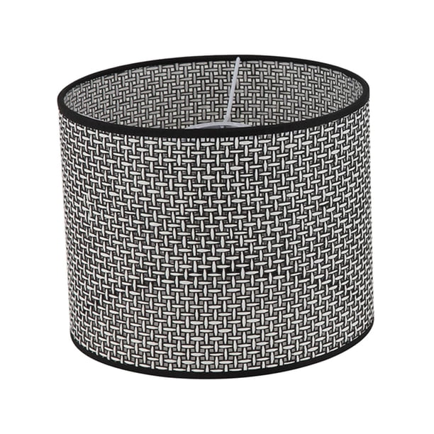 Cubierta de luz colgante Pantalla de lámpara tejida a mano, decoración de tejido, cubierta de lámpara de repuesto Pantalla de lámpara de araña para Negro M