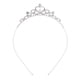 thumbnail image 1 of KAKOWELY Corona de cristal con diamantes de imitación para niña de las flores, tocado para bodas, festivales y fiestas (plateado), 1 of 4