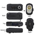 thumbnail image 3 of dodocool Wind Up Solar SOS AMFM Solar Crank Powered with Rechargeable Battery 4 Modes Flashlight Headphone Jack USB Port for Outdoor Camping Hiking, 3 of 7