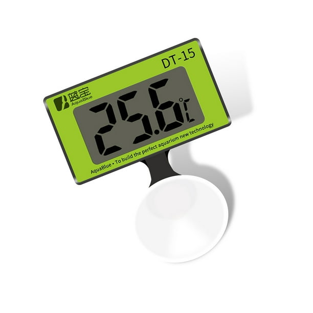 Greeniant Termómetro de acuario LCD Digital impermeable hogar Oficina dormitorio pecera bajo la herramienta de medición de temperatura del agua Suministros de alimentación y agua para mascotas Greeniant PT004725-01