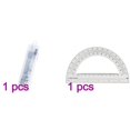 thumbnail image 1 of Compass plus protractor painting tool school supplies, 1 of 9