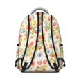 thumbnail image 3 of Pioneer Flower Floral Print Pattern Backpack for School, Cute School Bag with Adjustable Shoulder Straps and Padded Back, 15.3"x11"x7.1", 3 of 5