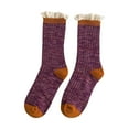 thumbnail image 2 of LYXSSBYX Fuzzy Socks for Women Hot Sale Clearance Winter Women Socks Middle Tube Forestry Mori Lace Stocking, 2 of 3