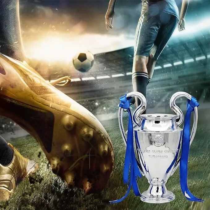 Championship league trophy; with dimensions @ Height 17.6"