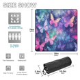 thumbnail image 3 of Butterflies Purple Beach Blanket Outdoor Picnic Blanket 78"x 78" Waterproof Foldable for Beach Camping Travel Hiking Grass Lawn Park, 3 of 5