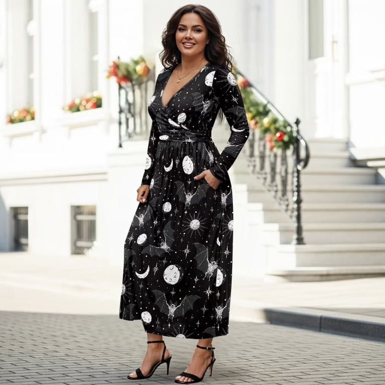 sexy dress long sleeve Long Sleeve Sweater Dress Sexy V Neck Bodycon Mini Fall Dresses – Blooming  Jelly main image 1