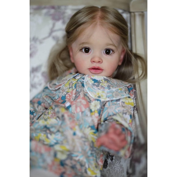 Muñeca Reborn para niños pequeños iCradle, grande, realista, 66 cm, hecha a mano, de silicona