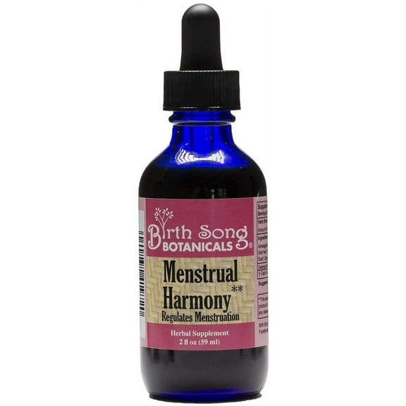 Birth Song Botanicals Menstrual Harmony Tincture Herbal Supplement for Women 2oz