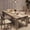 grey, variant on Dining Table for 4-6,63-inch Dining Tables for 4,Farmhouse Kitchen Table with Large Tabletop,Rectangular Dining Room Table,Kitchen Dining Table Dinner Table for Kitchen,Living Room（Only table）