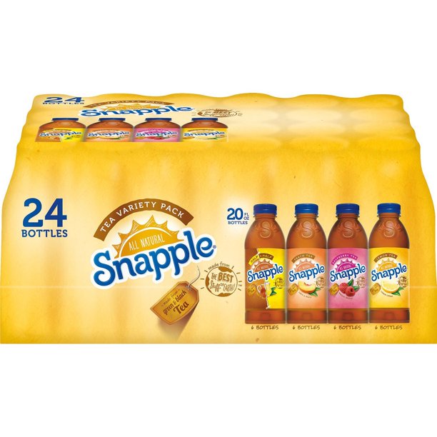 Snapple Iced Tea Variety Pack, 20 Fl Oz, 24 Ct