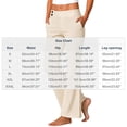 thumbnail image 3 of Ovbmpzd Ladies Womens Yoga Pants Flare Petite Beige Leggings Casual Long Mid Waist Leggings,S, 3 of 6