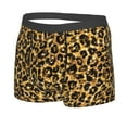 thumbnail image 2 of Balery Gold Glitter Leopard Men's Boxer Briefs, Soft and Breathable Cotton Underwear with nylon Waistband-X-Large, 2 of 9