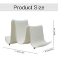 thumbnail image 2 of Spoon Draining Board Multipurpose Chopping Board Organiser Storage Plastic Frame Pot Lid (Elegant White), 2 of 4